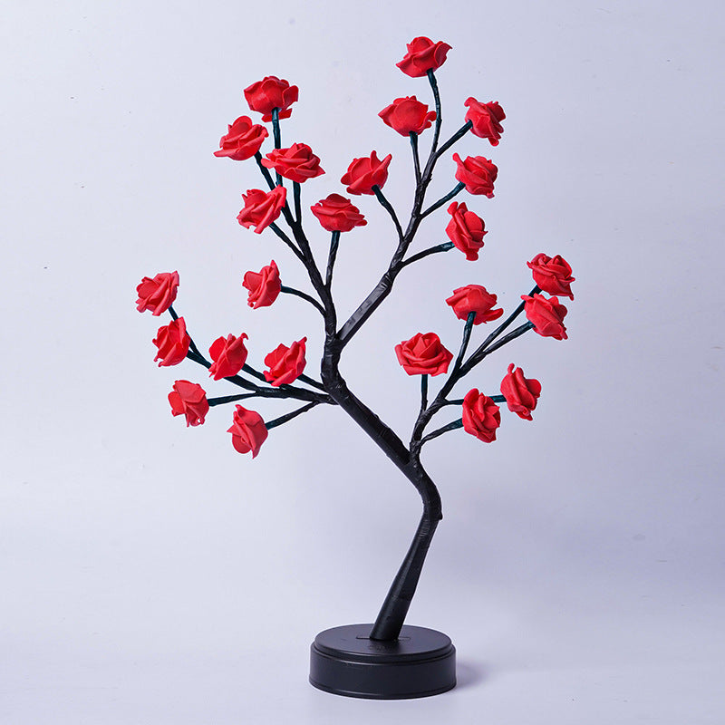 Rose Flower Tree Table Lamp – Romantic Fairy Desk Night Light ✨