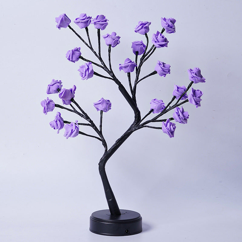 Rose Flower Tree Table Lamp – Romantic Fairy Desk Night Light ✨