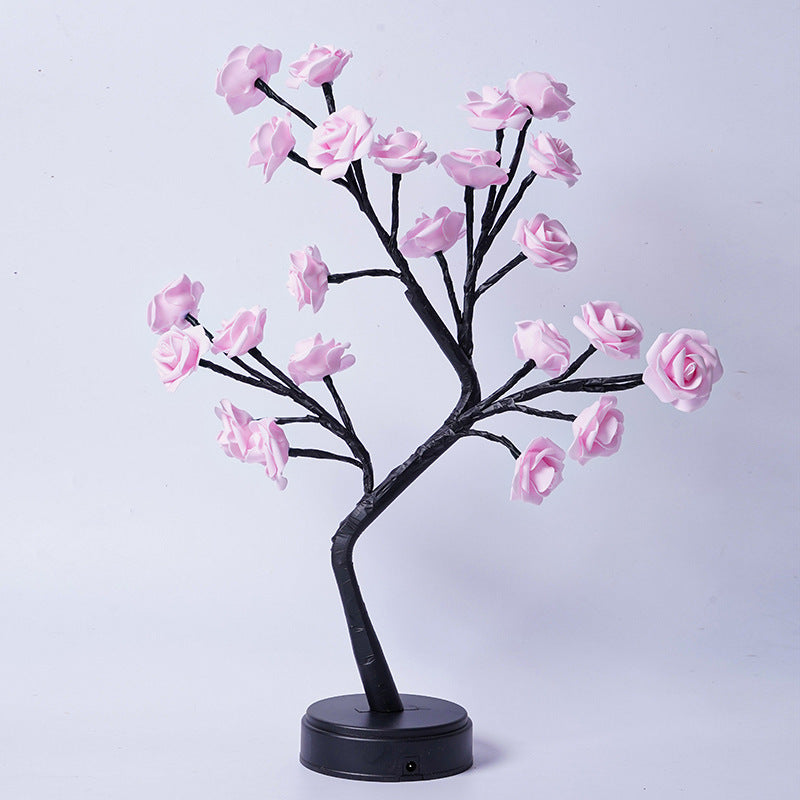 Rose Flower Tree Table Lamp – Romantic Fairy Desk Night Light ✨