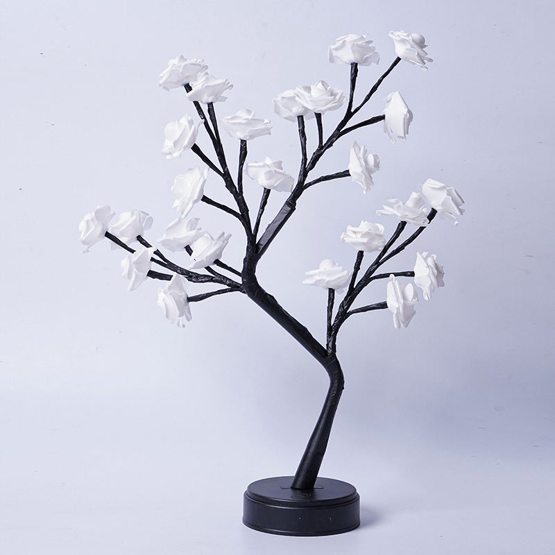 Rose Flower Tree Table Lamp – Romantic Fairy Desk Night Light ✨