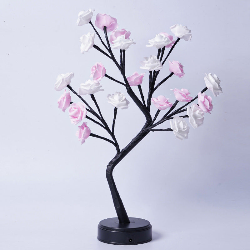 Rose Flower Tree Table Lamp – Romantic Fairy Desk Night Light ✨