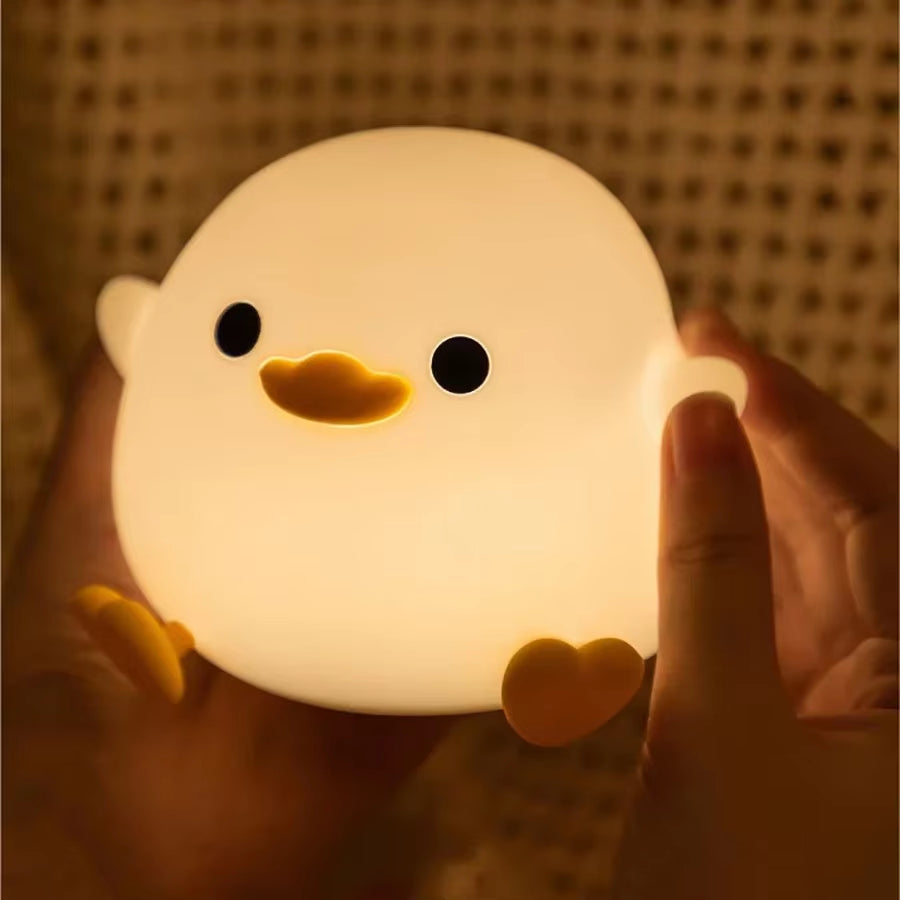 Adorable Duck Silicone Night Light – Soft, Safe & Rechargeable! 🦆✨