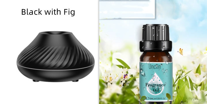 Volcanic Flame Aroma Diffuser – 130ml Essential Oil Humidifier with LED Light